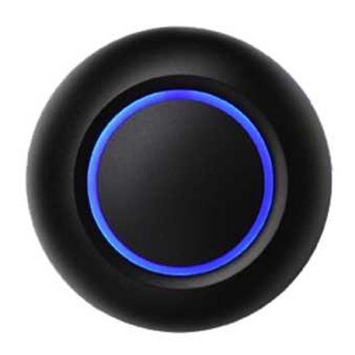True LED Black Doorbell Button with Blue by Spore Doorbells