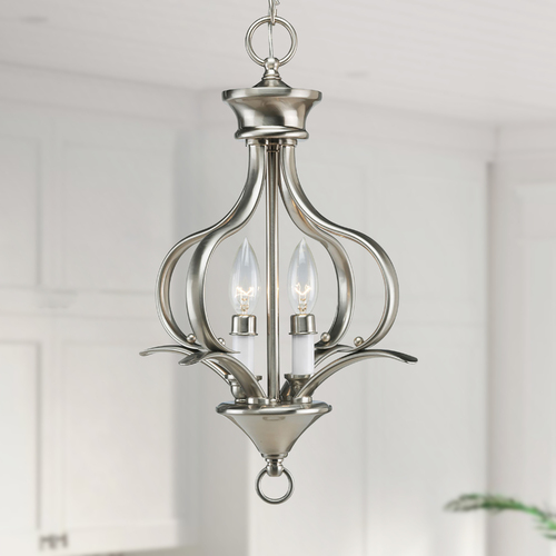 Trinity Pendant in Brushed Nickel by Progress Lighting
