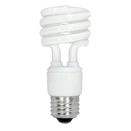 Satco Lighting Compact Fluorescent T2 Light Bulb Medium Base 2700K 120V by Satco Lighting S6278