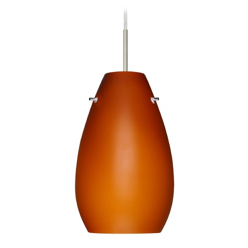 Besa Lighting Besa Lighting Pera Satin Nickel LED Mini-Pendant Light 1JT-412680-LED-SN