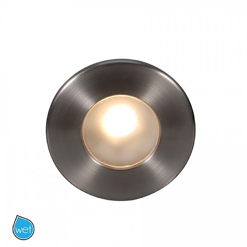 Step & Wall Brushed Nickel LED Recessed Step Light by WAC Lighting