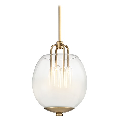 Hudson Valley Lighting Edison Bulb Mini-Pendant Light Brass 9.5-Inch by Hudson Valley Lighting 5709-AGB