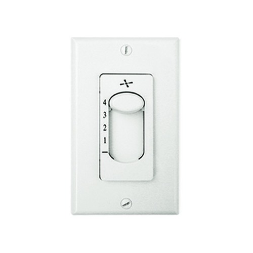 Vaxcel Lighting Four-Speed Fan Wall Control in White by Vaxcel Lighting X-WC4013