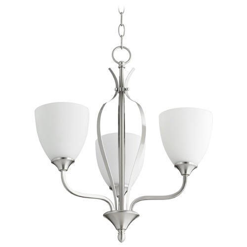 Jardin Satin Nickel Chandelier by Quorum Lighting