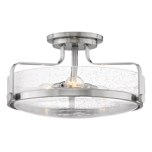 Hinkley Harper 18-Inch Brushed Nickel Semi-Flush Mount by Hinkley Lighting 3643BN-CS