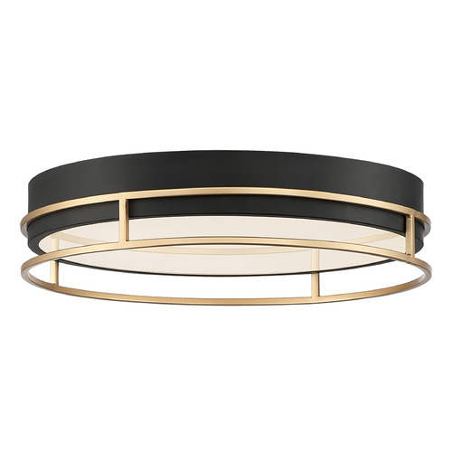 Grafice 18-Inch LED Flush Mount in Black & Gold by Eurofase Lighting