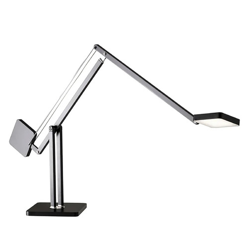 Adesso Home Cooper Matte Black LED Swing Arm Lamp