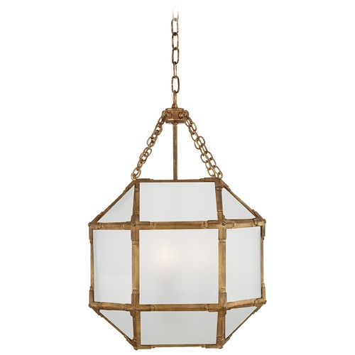 Visual Comfort Signature Collection Suzanne Kasler Morris Small Lantern in Gilded Iron by Visual Comfort Signature SK5008GIFG