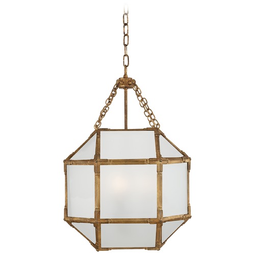 Suzanne Kasler Morris Small Lantern in Gilded Iron by Visual Comfort Signature