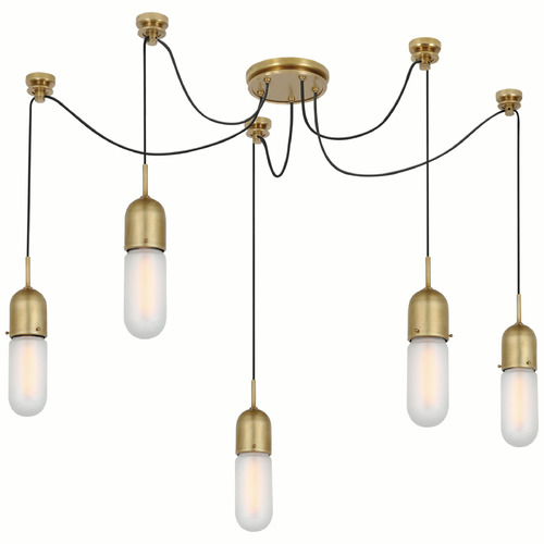 Thomas OBrien Junio Chandelier in Antique Brass by VC Signature