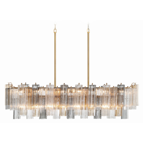 Crystorama Lighting Addis Aged Brass Island Light