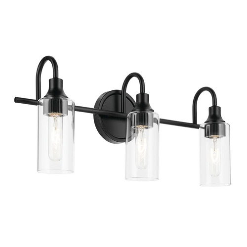 Kavi 3-Light Bath Light in Black by Kichler Lighting