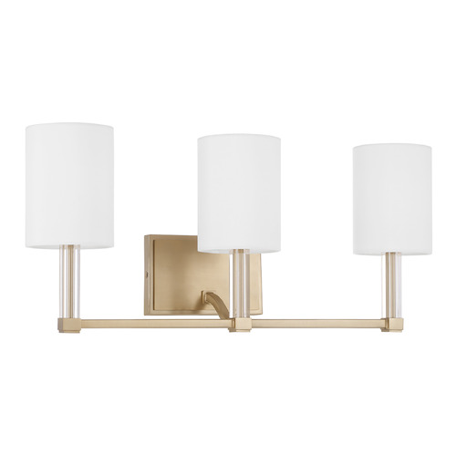 Capital Lighting Ingrid 3-Light Vanity Light in Matte Brass by Capital Lighting 157031MA-715