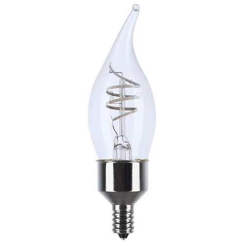 Reminiscent 4W CA11 2700K Flex Gray Filament LED Bulb 2-Pack by Satco