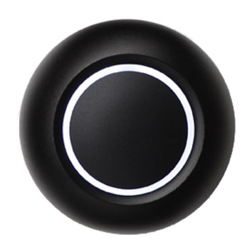 True LED Black Doorbell Button with White by Spore Doorbells
