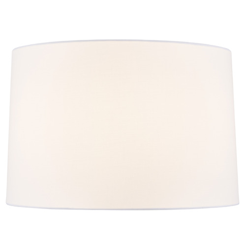 16-Inch Linen Drum Shade in White by Design Classics Lighting