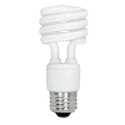 Satco Lighting Compact Fluorescent T2 Light Bulb Medium Base 2700K by Satco Lighting S6279