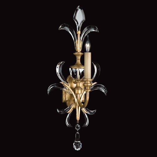 Fine Art Lamps Beveled Arcs Gold Leaf Sconce