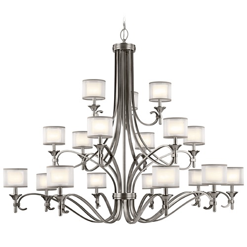 Lacey 18-Light Chandelier in Antique Pewter by Kichler Lighting
