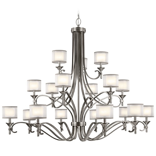 Kichler Lighting Lacey 18-Light Chandelier in Antique Pewter by Kichler Lighting 42396AP