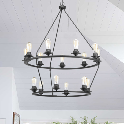 Debut Graphite Chandelier by Progress Lighting