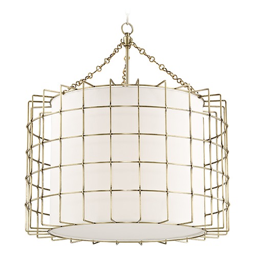 Hudson Valley Lighting Sovereign Aged Brass LED Pendant by Hudson Valley Lighting 1531-AGB