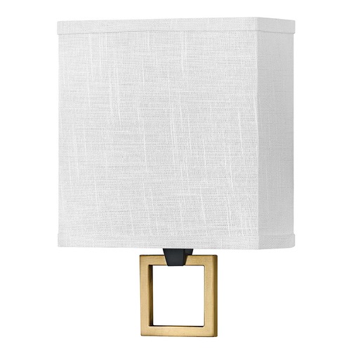 Hinkley Link LED Wall Sconce in Black & Heritage Brass by Hinkley Lighting 41302BK