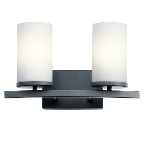 Crosby 15-Inch Black Vanity Light by Kichler Lighting