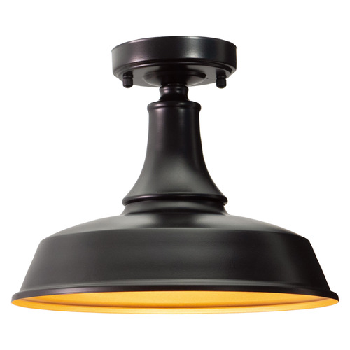 Vaxcel Lighting Dorado Dark Bronze & Light Gold Close To Ceiling Light