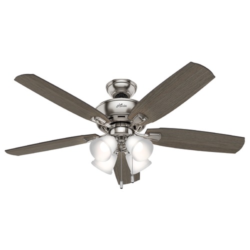 Hunter Fan Company 52-Inch Amberlin Fan in Brushed Nickel by Hunter Fan Company 53216