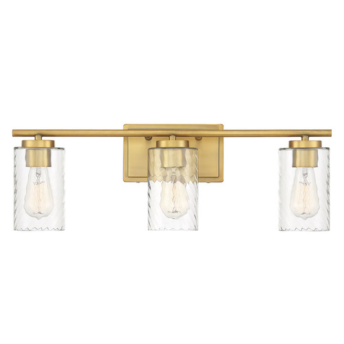 Meridian 24-Inch Bathroom Light in Natural Brass by Meridian M80038NB