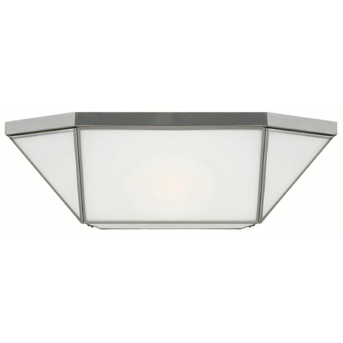 Visual Comfort Studio Collection Suzanne Kasler Morrison Brushed Nickel Flushmount Light