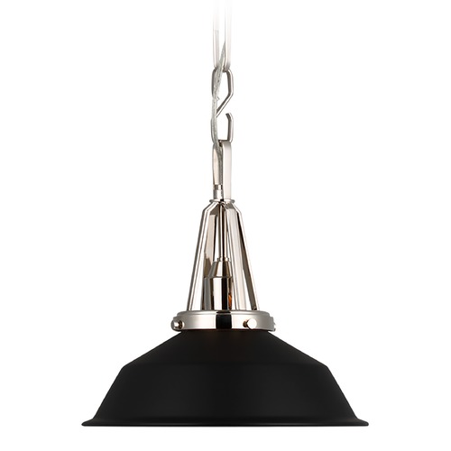 Chapman & Myers Layton 10-Inch Pendant in Nickel by Visual Comfort Signature