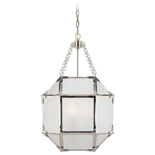 Visual Comfort Signature Collection Suzanne Kasler Morris Lantern in Polished Nickel by Visual Comfort Signature SK5008PNFG