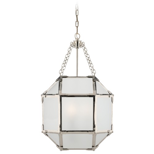 Suzanne Kasler Morris Lantern in Polished Nickel by Visual Comfort Signature