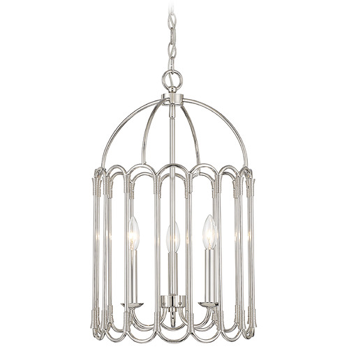 Meridian 14-Inch Pendant in Polished Nickel by Meridian M30011PN