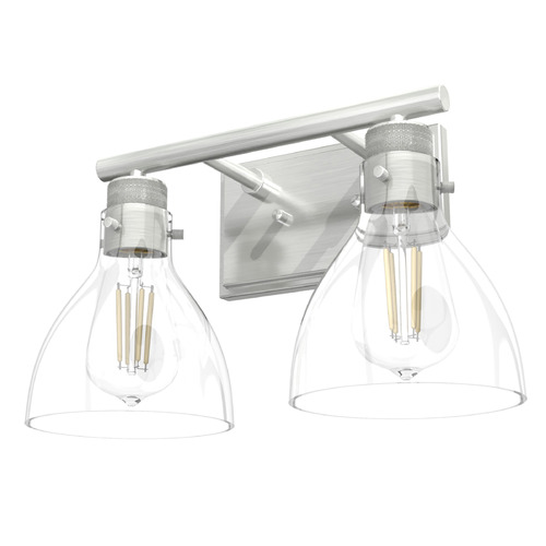 Hunter Fan Company Hunter Fan Company Van Nuys Brushed Nickel Bathroom Light 48033