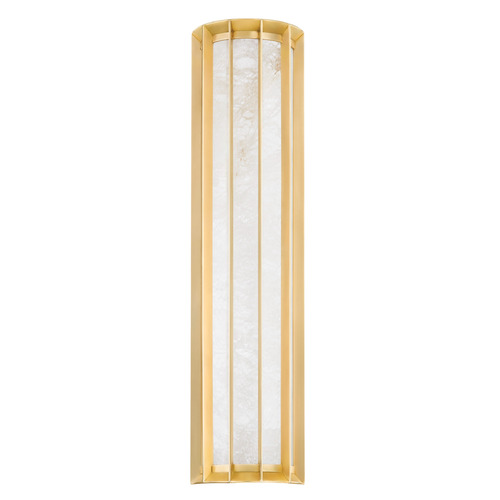 Corbett Lighting Leda Vintage Brass LED Vertical Bathroom Light
