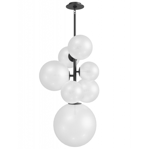 Delilah 40-Inch High Chandelier in Black by Avenue Lighting