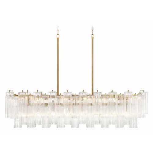 Crystorama Lighting Addis Aged Brass Island Light