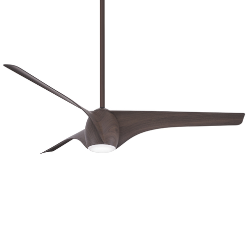 Minka Aire Airewave 65-Inch LED Ceiling Fan in Dark Maple by Minka Aire F839L-DM