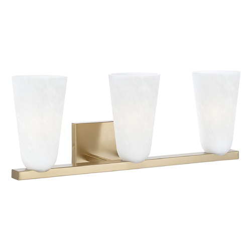 Capital Lighting Romy 3-Light Vanity Light in Matte Brass by Capital Lighting 156931MA-556