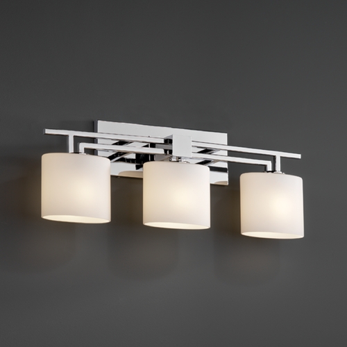 Justice Design Group Justice Design Group Fusion Collection Bathroom Light FSN-8703-30-OPAL-CROM