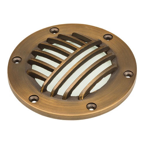 12V Solid Brass Rock Guard with Clear Lens in Centennial Brass by Kichler Lighting
