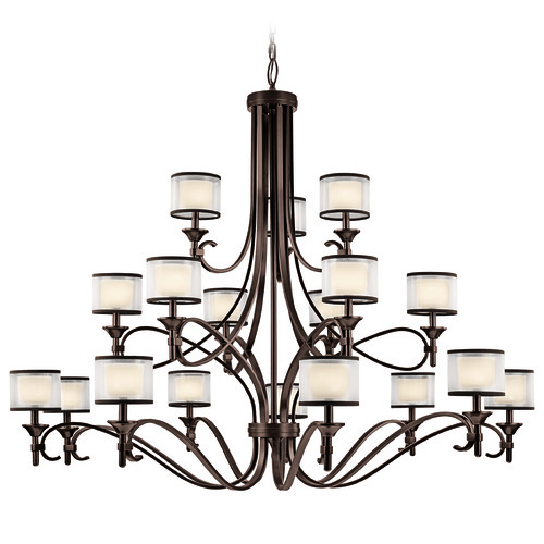 Lacey 18-Light Chandelier in Mission Bronze by Kichler Lighting
