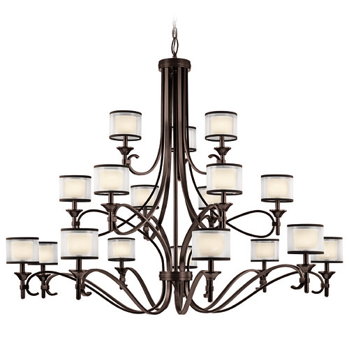 Kichler Lighting Lacey 18-Light Chandelier in Mission Bronze by Kichler Lighting 42396MIZ