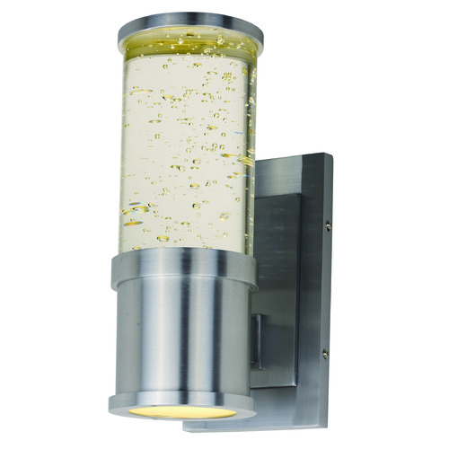 Maxim Lighting Maxim Lighting Pillar Brushed Aluminum LED Outdoor Wall Light 53685CLAL
