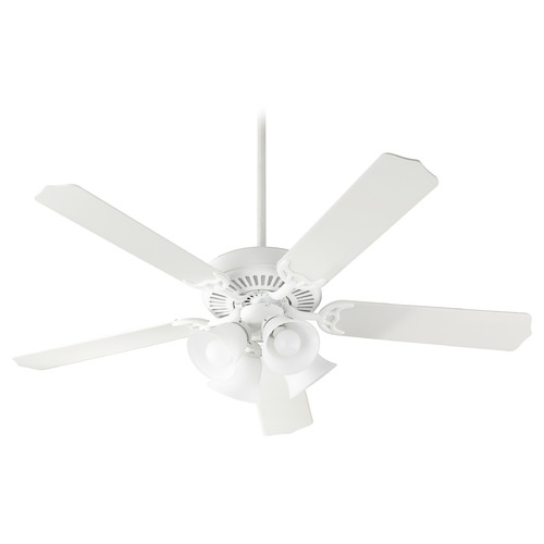 Quorum Lighting Capri Ix Studio White LED Ceiling Fan with Light by Quorum Lighting 7525-008