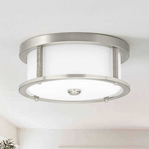 Progress Lighting Mast Brushed Nickel Flush Mount by Progress Lighting P350144-009