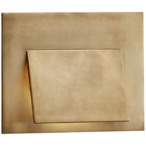 Visual Comfort Signature Collection Kelly Wearstler Esker Envelope Sconce in Brass by Visual Comfort Signature KW2706AB